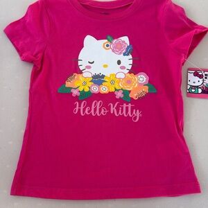 Hello Kitty Fuchsia Floral Kids Tee